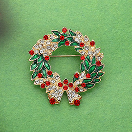 Stone Paved Christmas Wretch Pin Brooch