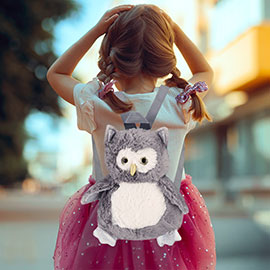 Kids Owl Plush Doll Backpack