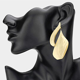 Oversized Abstract Metal Earrings