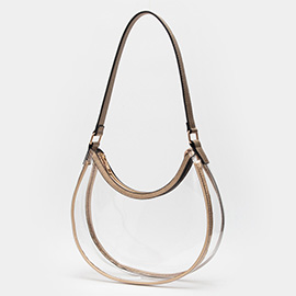 Transparent Shoulder Hobo Bag