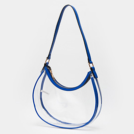 Transparent Shoulder Hobo Bag