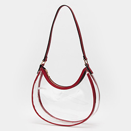 Transparent Shoulder Hobo Bag