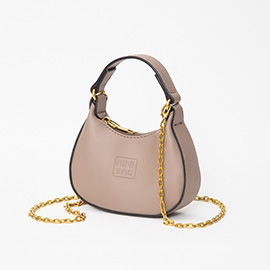 Faux Leather Mini Hobo Handbag / Crossbody Bag