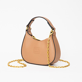 Faux Leather Mini Hobo Handbag / Crossbody Bag