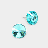 15mm Genuine Crystal Stud Earrings