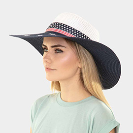 American Flag Floppy Summer Sun Hat