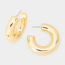 Thick Hoop Earrings