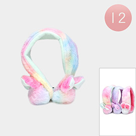 12PCS - Rabbit Faux Fur Earmuffs