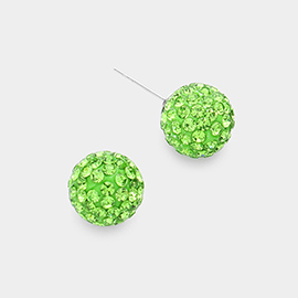 Shamballa Ball Stud Earrings