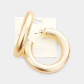 Thick Hoop Earrings