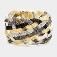 Braided Metal Mesh Magnetic Bracelet