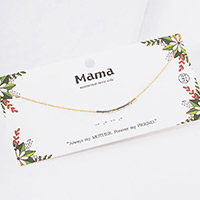 MAMA Morse Code Pendant Necklace