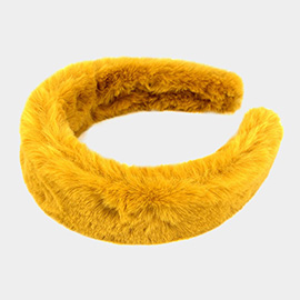 Solid Faux Fur Headband