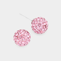 Shamballa Ball Stud Earrings