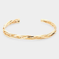 Braided Metal Cuff Bracelet