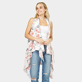 Flower Printed Vest