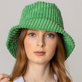 Solid Corduroy Bucket Hat