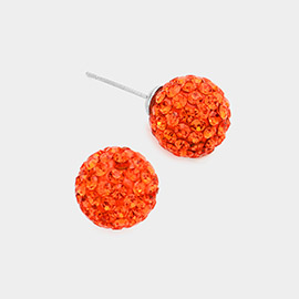 Shamballa Ball Stud Earrings