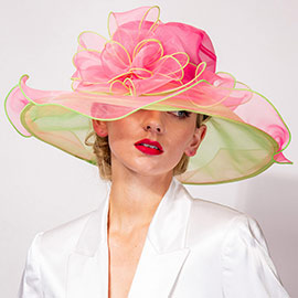 Mesh Bow Organza Dressy Hat