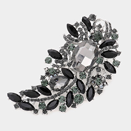 Multi Stone Embellished Pin Brooch