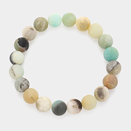 Natural Stone Beaded Stretch Bracelet