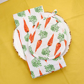 2PCS - Easter Kitchen Towel and Pot Holder Set