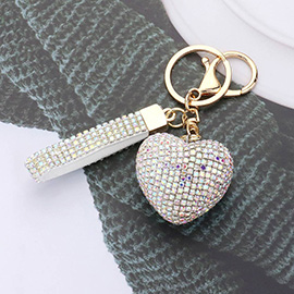 Bling Heart Keychain