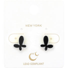 Enamel Butterfly Stud Earrings