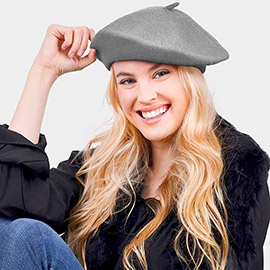 Solid Color French Beret Hat