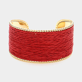 Raffia Cuff Bracelet