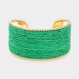 Raffia Cuff Bracelet