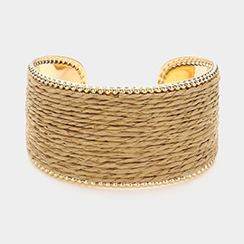 Raffia Cuff Bracelet