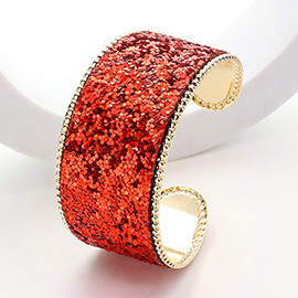 Sparkly Glittered Cuff Bracelet