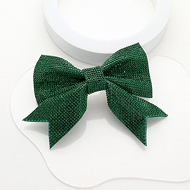 Sparkly Bling Stone Bow Hair Barrette