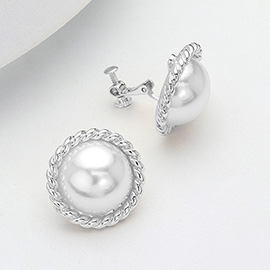 Pearl Clip On Earrings