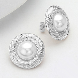 Pearl Clip On Earrings