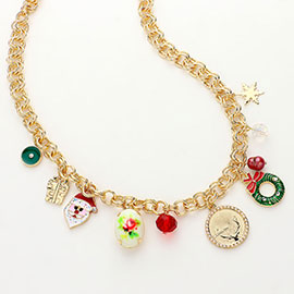 Various Christmas Charm Necklace