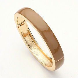 Enamel Hinged Bangle Bracelet