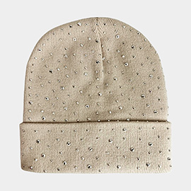 Bling Studded Beanie Hat