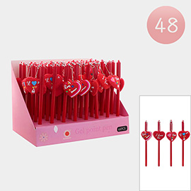 48PCS - Heart Gel Point Pens