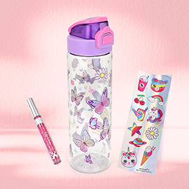 HOT FOCUS -Kids Pop Open Fun Beauty Water Bottle