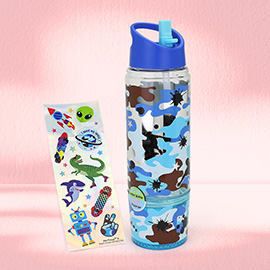 HOT FOCUS - Kids 2 in 1 Snack Water Bottle