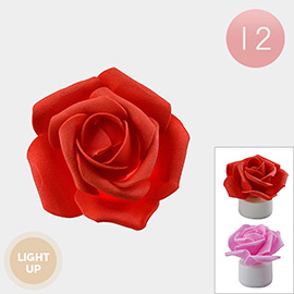 12PCS - Light Up Rose Decorative Light