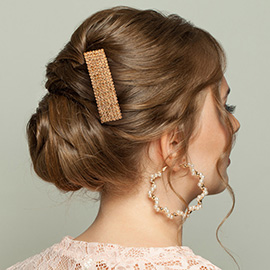 Embellished Rhinestone Pave Hair Comb