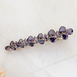 Teardrop Marquise CZ Stone Embellished Alligator Snap Hair Clip