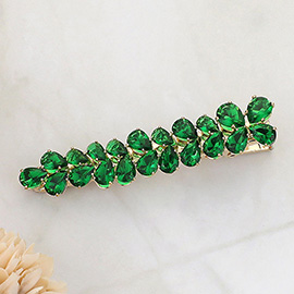 Teardrop CZ Stone Embellished Alligator Snap Hair Clip