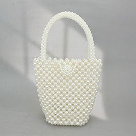 Pearl Bucket Hand Bag