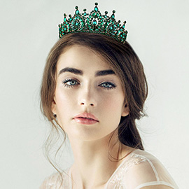 Marquise Stone Embellished Queen Tiara