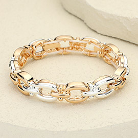 Metal Link Stretch Bracelet