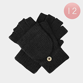 12Paris - Fingerless Mittens Flap Gloves